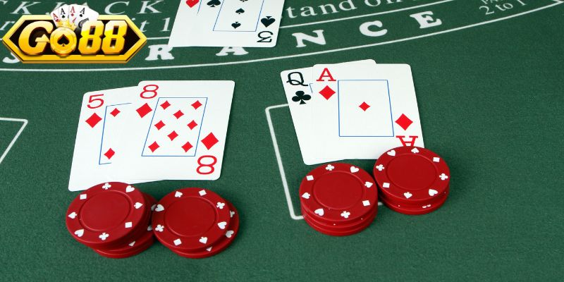 Các lựa chọn bàn cược trong cách chơi blackjack