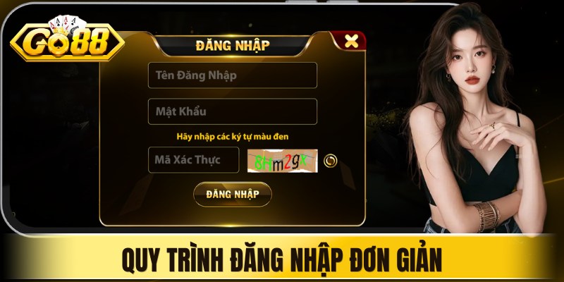 Quy trình đăng nhập đơn giản